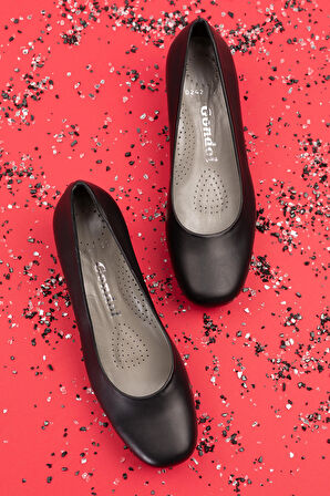 Gondol Kadın Hakiki Deri Rahat Topuklu Hostes Ayakkabı şhn.0242