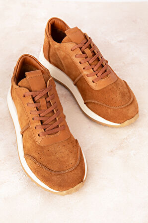 Gondol Kadın Içi Dışı Hakiki Süet Deri Günlük Rahat Ayakkabı tnl.6061 - Taba Süet - 39