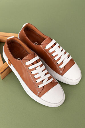 Gondol Içi Dışı Hakiki Deri  Hafif Converse Tarz Ayakkabı usl.2136