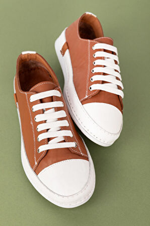 Gondol Içi Dışı Hakiki Deri  Hafif Converse Tarz Ayakkabı usl.2136