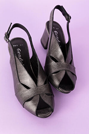 Gondol Hakiki Deri Klasik Topuklu Ayakkabı şhn.985