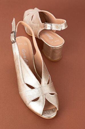 Gondol Hakiki Deri Klasik Topuklu Ayakkabı şhn.985