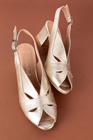 Gondol Hakiki Deri Klasik Topuklu Ayakkabı şhn.985