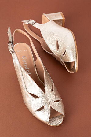 Gondol Hakiki Deri Klasik Topuklu Ayakkabı şhn.985