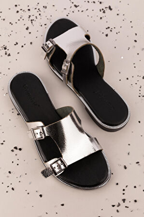 Gondol Kadın Hakiki Deri Vaketa Terlik ayh.719