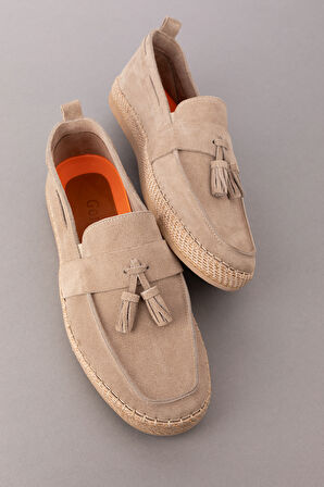 Gondol Içi Dışı Hakiki Deri Hafif Günlük Rahat Ayakkabı sf.1055 - Gri Süet - 41