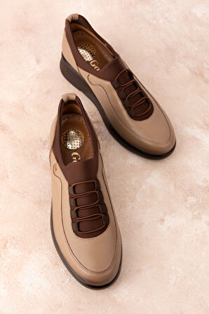 Gondol Hakiki Deri Anatomik Taban Rahat  Ayakkabı elnr.5856