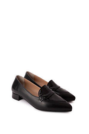 Gondol  Hakiki Deri Sivri Burunlu Kısa Topuklu Ayakkabı ast.8425