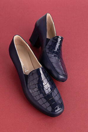 Gondol Hakiki Deri Kısa Topuklu Ayakkabı vdt.61