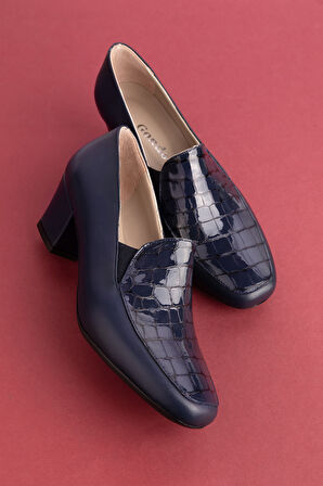 Gondol Hakiki Deri Kısa Topuklu Ayakkabı vdt.61