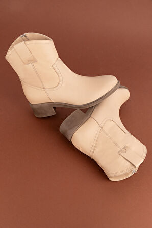 Gondol Kadın Hakiki Deri Western  Bot anl.2871