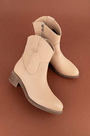 Gondol Kadın Hakiki Deri Western  Bot anl.2871