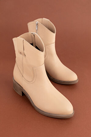 Gondol Kadın Hakiki Deri Western  Bot anl.2871