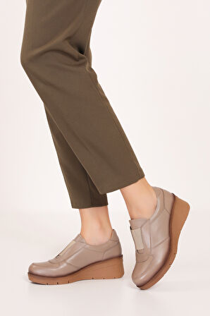 Gondol Hakiki Deri Anatomik Taban Rahat Lastik Detaylı Ayakkabı elnr.5866