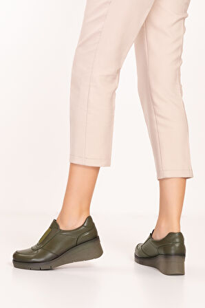 Gondol Hakiki Deri Anatomik Taban Rahat Lastik Detaylı Ayakkabı elnr.5866