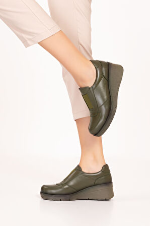 Gondol Hakiki Deri Anatomik Taban Rahat Lastik Detaylı Ayakkabı elnr.5866