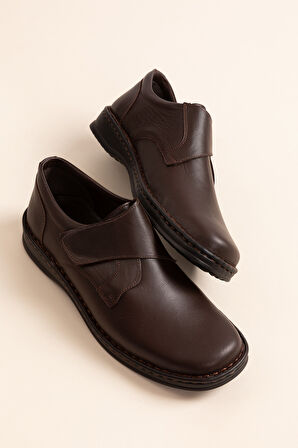 Gondol Erkek Hakiki Deri Günlük Klasik Ayakkabı kml.2029 - Kahverengi - 42