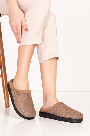 GONDOL İÇİ KÜRKLÜ RAHAT VE HAFİF EV TERLİĞİ EV.216 - Vizon - 41