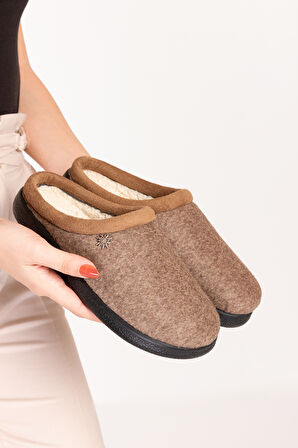 GONDOL İÇİ KÜRKLÜ RAHAT VE HAFİF EV TERLİĞİ EV.216 - Vizon - 41