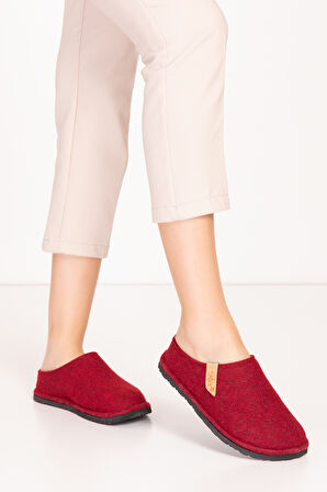 GONDOL İÇİ DIŞI KEÇE RAHAT VE HAFİF EV TERLİĞİ EV.320 - Bordo - 41