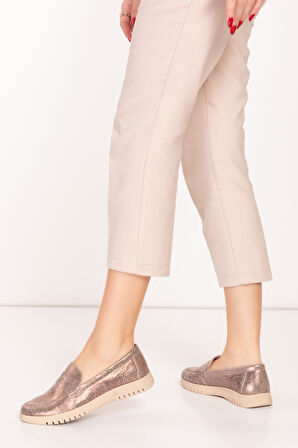 Gondol Hakiki Deri Günlük Rahat Ayakkabı alpx.8090 - Bakır - 37