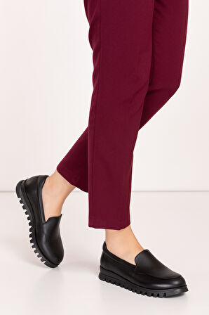 Gondol Hakiki Deri Günlük Rahat Ayakkabı alpx.8091 - Siyah - 40