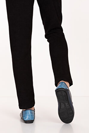 Gondol Erkek Hakiki Deri Hafif Taban Loafer Ayakkabı tx.13023 - Lacivert - 45