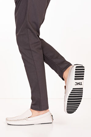 Gondol Erkek Hakiki Deri Hafif Taban Loafer Ayakkabı tx.13500 - Bej - 42