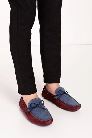 Gondol Erkek Hakiki Deri Hafif Taban Loafer Ayakkabı tx.1871 Laci-Bordo