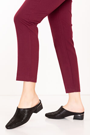 Gondol Hakiki Deri Şık Rahat Sabo Gondol Terlik vdt.16 - Siyah - 40