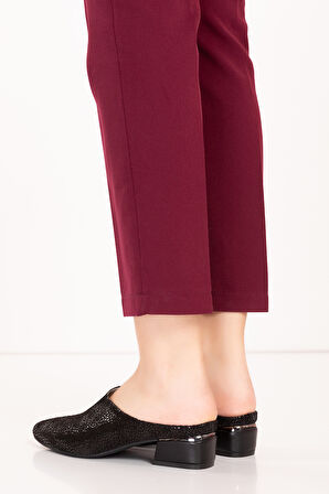 Gondol Hakiki Deri Şık Rahat Sabo Gondol Terlik vdt.16 - Siyah - 35