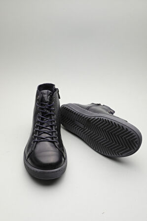 Gondol Hakiki Deri Günlük Hafif Yumuşak Spor Bot zx.1152 - Lacivert - 42