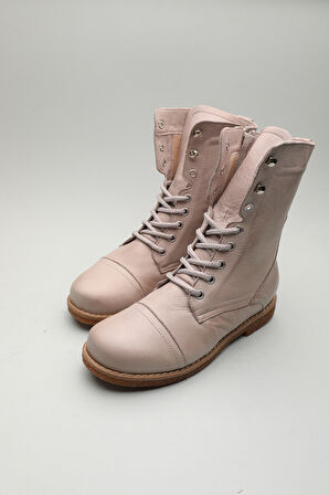 Gondol Hakiki Deri Günlük Hafif Yumuşak Postal Bot zx.1150 - Gri - 37