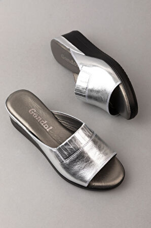 Gondol Hakiki Deri Ev Terliği özl.966 - Lame - 39