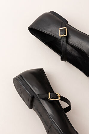 Gondol Hakiki Deri Günlük Klasik Tek Bant Babet Ln.4410 - Siyah - 40