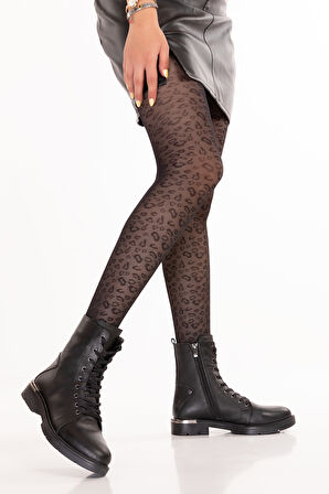 Gondol Hakiki Deri Metal Topuk Detaylı Bot Domenica - Siyah - 38