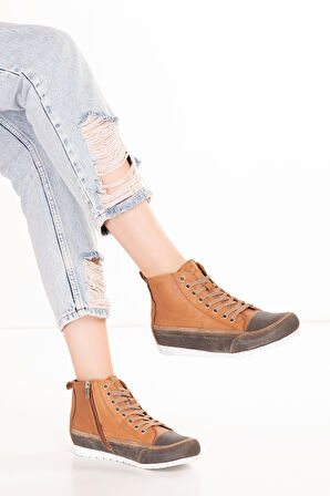 Gondol Hakiki Deri Günlük Hafif Günlük Bot Zenia - Taba - 37