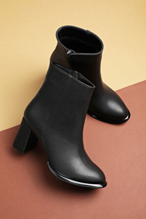 Gondol Kadın Klasik Topuklu Ofis Botu mad.1350 - Siyah - 38