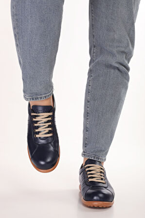 Gondol Içi Dışı Hakiki Deri Günlük Rahat Casual Ayakkabı Pelotaz - Lacivert - 41