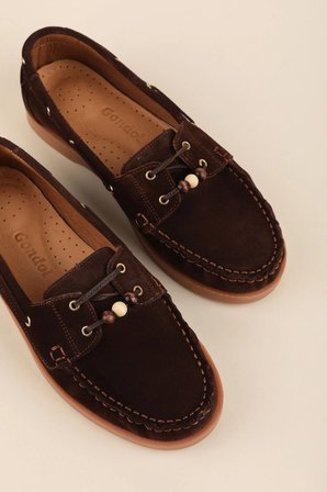 Hakiki Deri Kadın Günlük Loafer Ayakkabı esl.8007 Kahve Süet