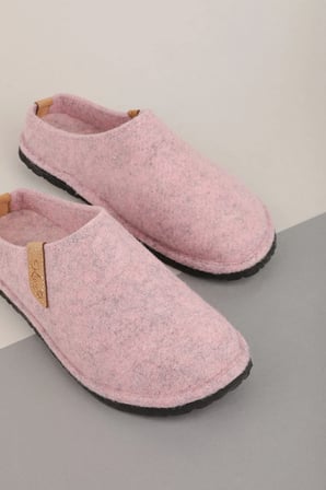 GONDOL İÇİ DIŞI KEÇE RAHAT VE HAFİF EV TERLİĞİ- KREM EV.333 Pembe