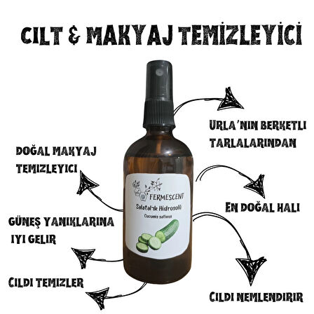 Salatalık Suyu - Hidrosolü - Cilt Makyaj Temizleyici - 100 ml