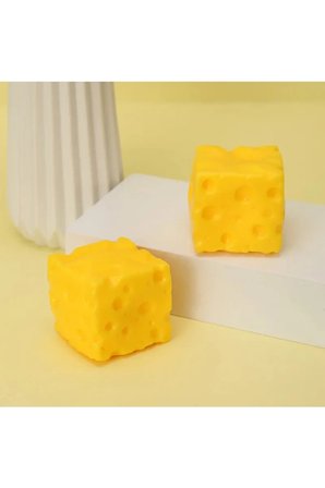 Peynir Squishy Cheese Squishy Sukuşi Peynir Sıkma Oyuncağı Stres Azaltma Slow Rising 1 Adet