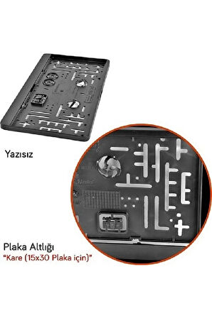 Plakalik Plastik Kare 31cmx16cm