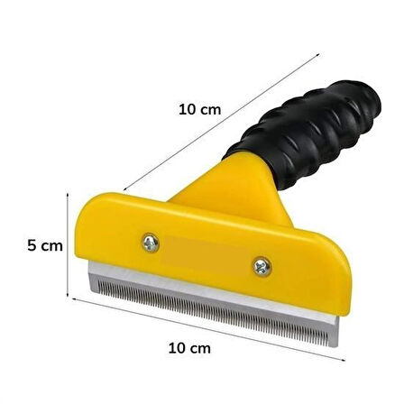 PratikAI 10 cm Kedi & Köpek Tüy Toplayıcı Tarak - Ergonomik & Profesyonel Bakım