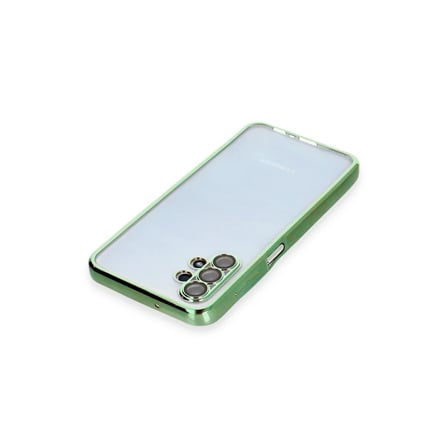 Samsung Galaxy A13 4G Kılıf Razer Lensli Silikon - Yeşil