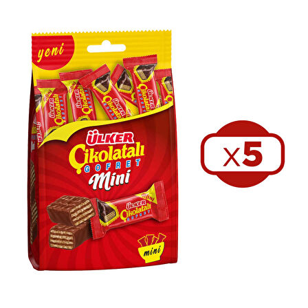 Ülker Çikolatalı Gofret Mini 82 gr x 5 Adet