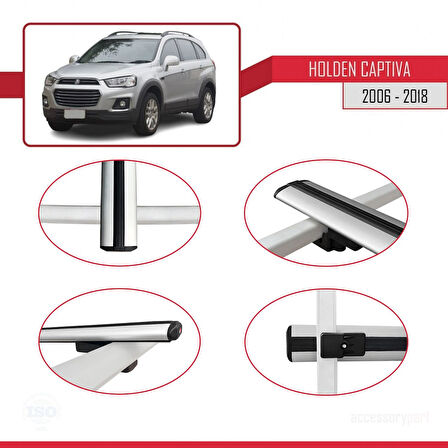 2018 Arası ile Uyumlu BASIC Model Ara Atkı Tavan Barı Gri 2 Adet