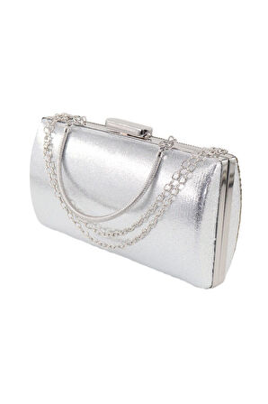 Taşlı gümüş abiye çanta. Clutch gümüş taşlı gece çantası. Abiye çanta gümüş. Gümüş abiye çantası.