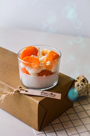 Mandalin Kokulu Aromaterapi Mandalina Taneli Hediyelik Cupcake